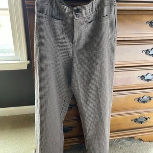 Zara Cropped Plaid Pants